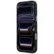 Karl Lagerfeld Grained Allover Logo MagSafe dėklas iPhone 17 / 18 Pro Max, juodas