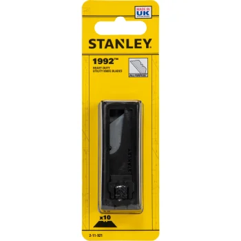 Stanley 1992 trapeciniai peilio ašmenys 62 mm, 10 vnt., sidabrinė