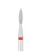 EXO Pro deimantinis liepsnos formos frezos antgalis Ø2.1 mm, raudonas (švelnus)
