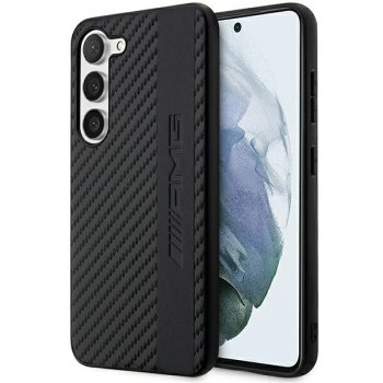 Mercedes AMG Carbon Stripe & Embossed dėklas Samsung Galaxy S23 (S911), juodas