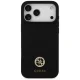 „Guess Silicone Logo Strass 4G MagSafe“ dėklas, skirtas „iPhone 17 Pro Max“, juodas