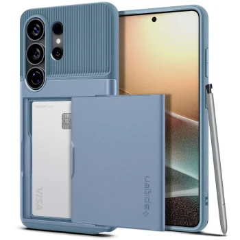 Spigen Slim Armor CS dėklas telefonui Samsung Galaxy S26 Ultra, mėlynas