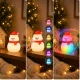 Silikoninis LED naktinis šviestuvas „Senis besmegenis“, USB, balta / raudona