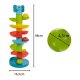 KRUZZEL Ball Drop and Roll Tower Toy for Toddlers 26460