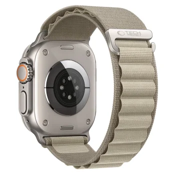 Tech-Protect Nylon Pro strap for Apple Watch 44/45/46/49 mm, beige/olive