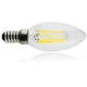Maclean LED Filament Bulb E14 4W 3000K Warm White C35