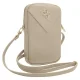 Guess ZIP Leather Triangle krepšelis telefonui, auksinis