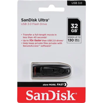 USB atmintinė SanDisk Ultra 32 GB USB 3.0 SDCZ48-032G-U46, juoda