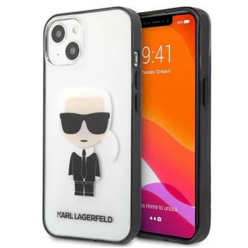 Karl Lagerfeld dėklas iPhone 13 mini, skaidrus