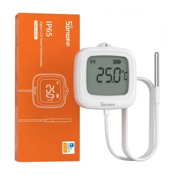 Išmanusis temperatūros jutiklis Sonoff SNZB-02LD Zigbee su zondu ir LCD ekranu
