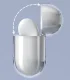 Dėklas AirPods 2 / AirPods 1 ausinėms, polikarbonatas, skaidrus