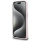 Karl Lagerfeld Silicone Shadow Metal Initial MagSafe dėklas iPhone 15 Pro, rožinis