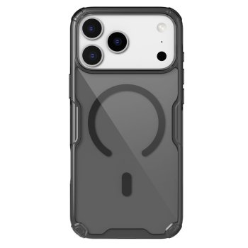 Nillkin iPhone 17 Pro Max Case Nature TPU Pro Magnetic, Translucent Black