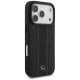 Mercedes-Benz Leather Laurel Leaves Stripes MagSafe dėklas iPhone 17 Pro - Juodas