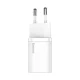 Baseus Super Si Quick Charger 1C 20W with USB-C to Lightning Cable 1m, White