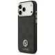 Guess dėklas iPhone 17 Pro Max telefonui 4G Strass Logo MagSafe, juodas