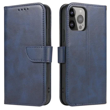 Magnet Case atverčiamas dėklas Samsung Galaxy S25, mėlynas