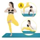 4FIZJO NBR Fitness and Yoga Mat 180 × 60 × 1 cm, Sea Green