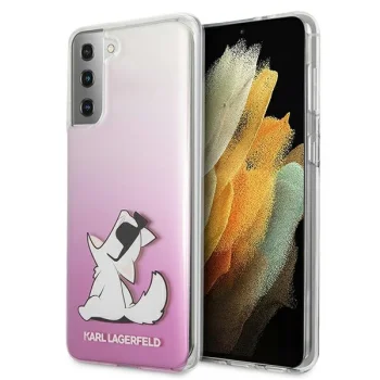 Karl Lagerfeld Samsung Galaxy S21+ Case Choupette Fun, Pink