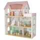 LULILO Peonio Wooden Dollhouse with LED Lighting, 70cm, Pink