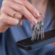 3mk Smoke MagCase dėklas Samsung Galaxy S24 telefonui su MagSafe, pusiau skaidrus