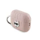 Karl Lagerfeld dėklas, skirtas AirPods Pro 2, Monogram Choupette Head, rožinis