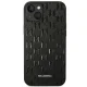 Karl Lagerfeld Saffiano Mono Metal Logo dėklas iPhone 14 Plus telefonui, juodas
