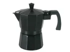 Aliumininis kavinukas (Moka pot), 150 ml, 3 puodeliai, juodas