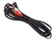 Maclean MCTV-825 Angled 3.5mm Mini Jack to 2RCA Audio Cable, 3m, Black
