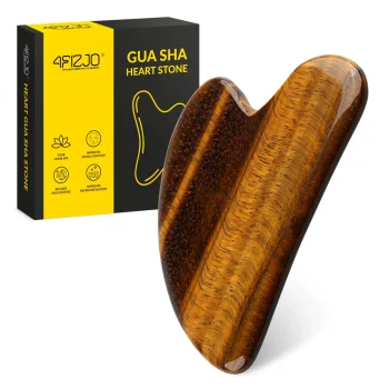 4FIZJO Gua Sha veido masažo akmuo iš tigro akies kvarco