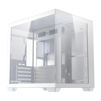 Kompiuterio korpusas DarkFlash B275 M-ATX / ITX, baltas