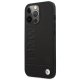 BMW Signature Logo Imprint MagSafe dėklas iPhone 14 Pro Max, juodas