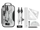 9-Piece Precision Geometry Set for School Math and Drafting, Black