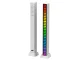 USB RGB LED šviesos juostelė su garso reakcija ir baterija, balta