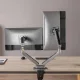 NanoRS RS166 dvigubas žaidimų monitorių laikiklis su RGB LED, 17-32\"