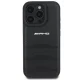 Mercedes-Benz iPhone 16 Pro Max dėklas AMG Leather Debossed Lines, juodas