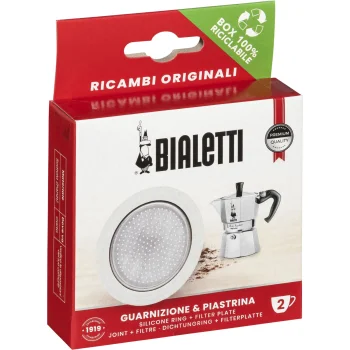 Bialetti 0800038 atsarginė tarpinė ir filtras 2 puodeliams
