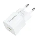 Wozinsky WWCEAC GaN USB-A ir USB-C 33W įkroviklis, baltas
