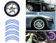 Reflective Wheel Rim Stickers AG555A, Blue