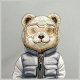 Nimmy Crossbody Cool&Cute 2.0 Bear rankinė per petį, pilka