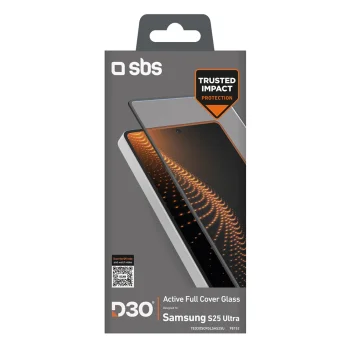 SBS Tempered Glass D3O apsauginis stiklas Samsung Galaxy S25 Ultra su rėmeliu