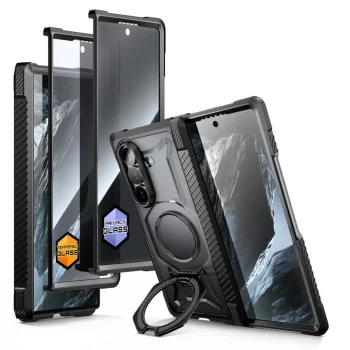 Supcase UB Grip Mag MagSafe 2-Set dėklas Samsung Galaxy Z Fold 8, juodas