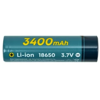 Li-ion akumuliatorius 18650, 3.7V, 1C, 3400mAh
