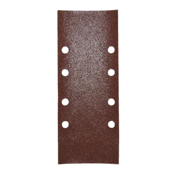 Švitrinis popierius Makita P-36011, 93 x 230 mm, G120, 8 skylės, 10 vnt., raudonas