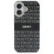DKNY Repeat Texture Pattern With Stripe dėklas iPhone 16 su MagSafe, juodas