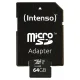 Intenso microSDXC 64GB UHS-I U3 V30 Professional atminties kortelė su adapteriu