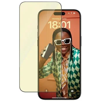 PanzerGlass Ultra-Wide Fit apsauginis stiklas iPhone 15 Pro Max su rėmeliu
