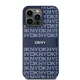 DKNY Mono Stripe & Metal Logo MagSafe dėklas iPhone 15 Pro Max telefonui, juodas