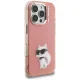 Karl Lagerfeld IML Aquarelle Choupette dėklas iPhone 16 Pro Max, rožinis