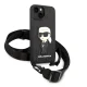 Karl Lagerfeld Monogram Ikonik Patch Case for iPhone 14, Black